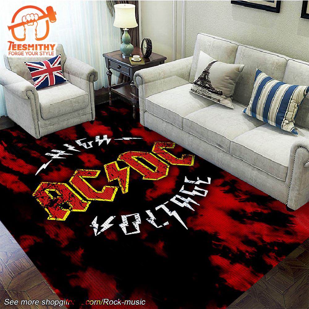 ACDC Rectangular Rug  Gift Christmas