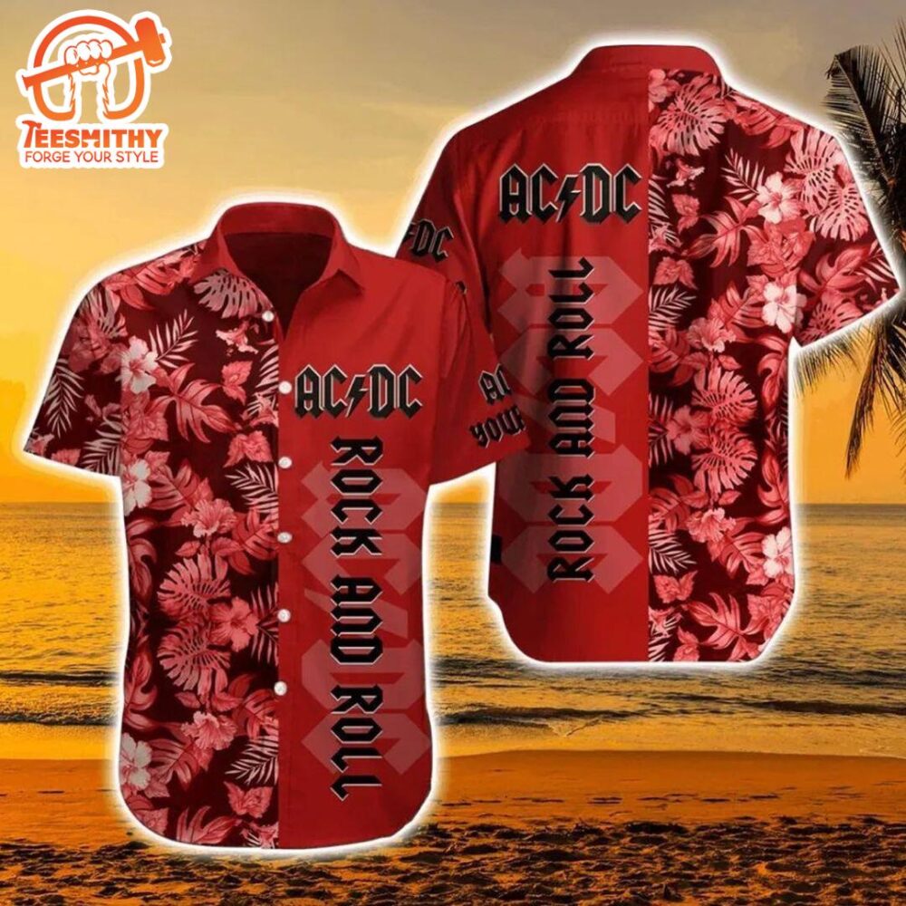 ACDC Red Rock and Roll Hawaiian Shirt