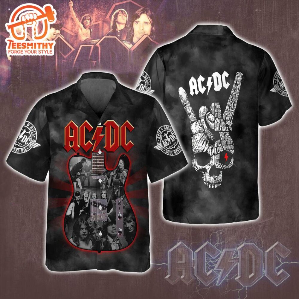 ACDC Rock Anthem Hawaiian Shirt