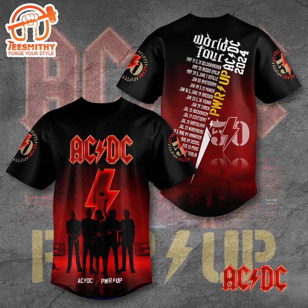 ACDC Rock Band Baseball Jersey