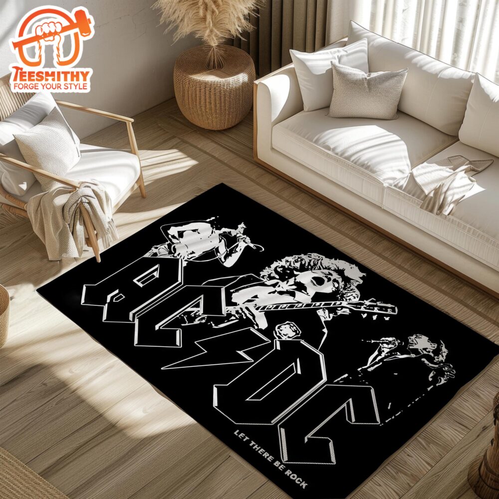 ACDC Rug Retro Rock Band Carpet, Ideal Gift for Music Fans