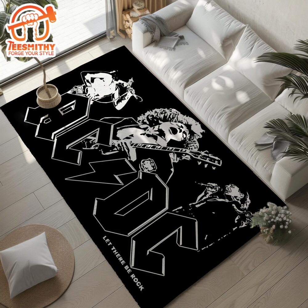 ACDC Rug Retro Rock Band Carpet, Ideal Gift for Music Fans