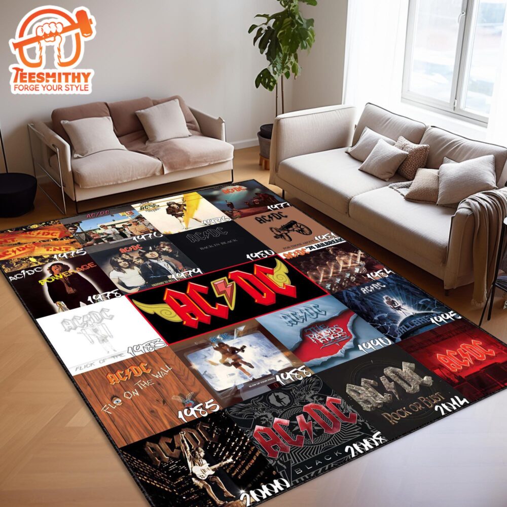 ACDC Rug, Rock N Roll Rug, Hard Music Carpet