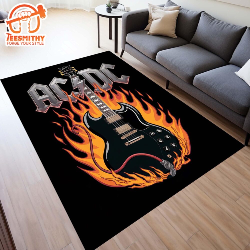 ACDC Rug,Music Band Rug, Heavy Metal Rug