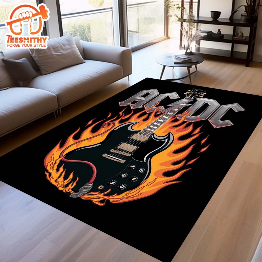 ACDC Rug,Music Band Rug, Heavy Metal Rug