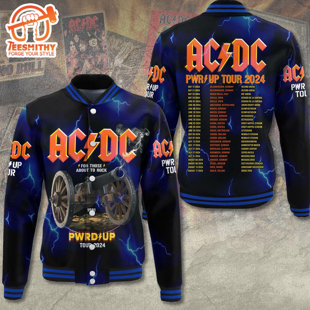 ACDC Tour 2024 PWR Up Varsity Jacket