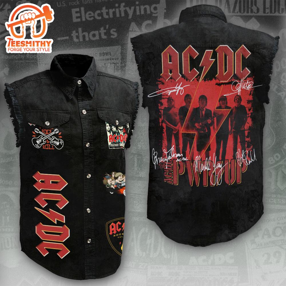 ACDC Tour Pwr Up Sleeveless Denim Shirt