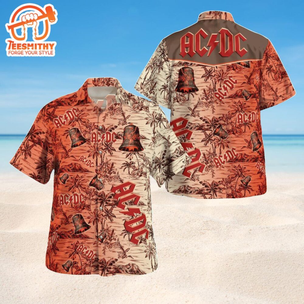 ACDC Tropical Hells Bells Hawaiian Shirt