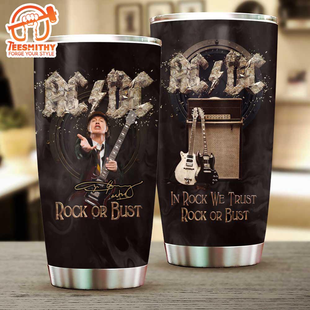 ACDC Tumbler Cup – In Rock We Trust Rock Or Bust