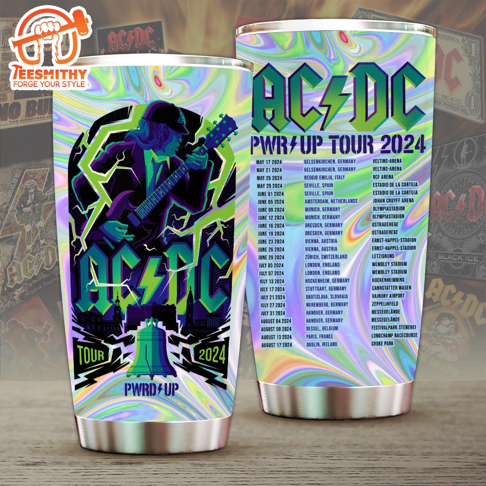 ACDC Tumbler Cup – PWR UP Tour 2024 Gift For Fan