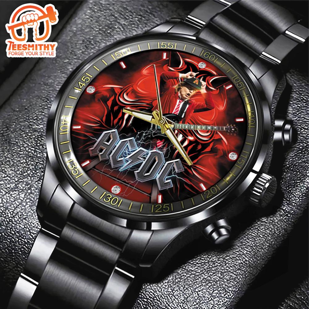 ACDC x Angus Young Version Black Stainless Steel Watch