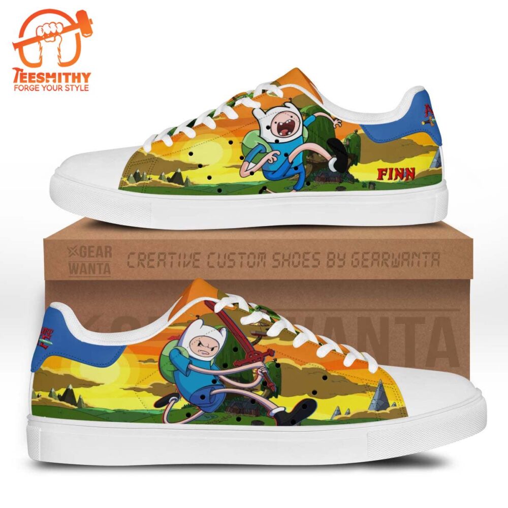 Adventure Time Finn Stan Smith Shoes For Kid