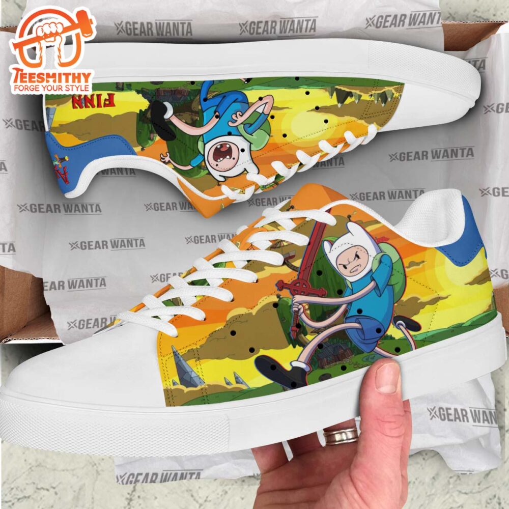 Adventure Time Finn Stan Smith Shoes For Kid