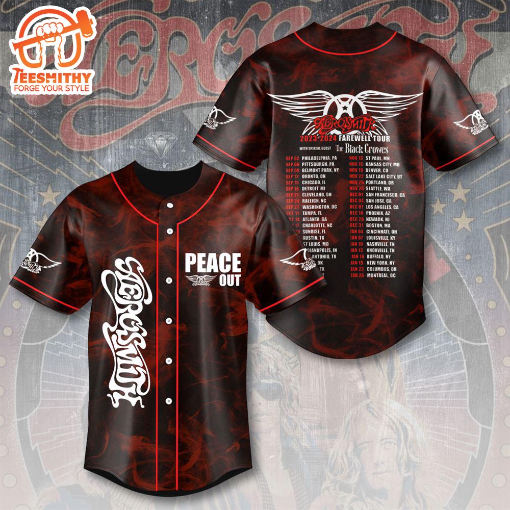 Aerosmith Baseball Jersey, For Gift Fans Jersey