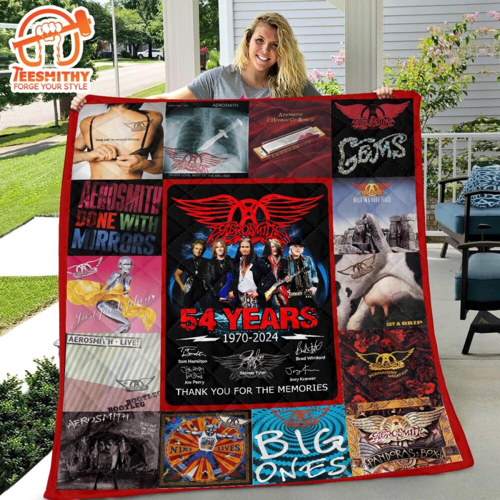 Aerosmith Quilt Blanket Christmas For Fan