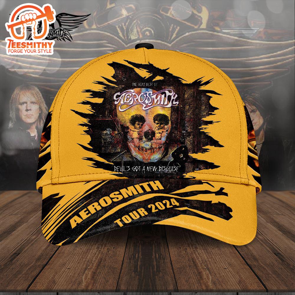 Aerosmith Tour Music 2024 3D Cap Hat For Fans