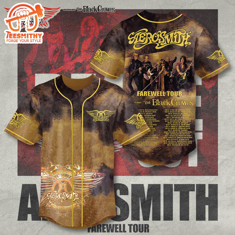 Aerosmith Tour Music 2024 Baseball Jersey