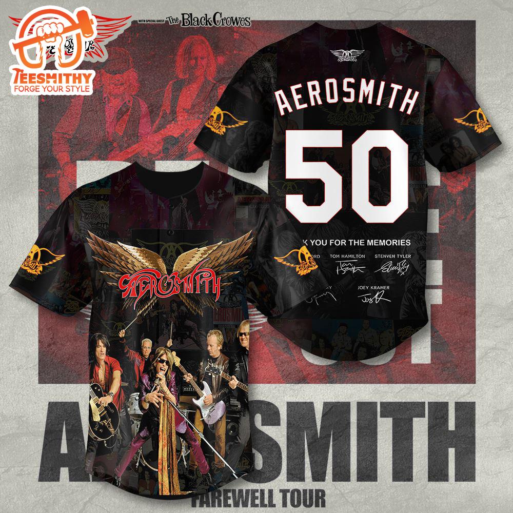 Aerosmith Trendding For Fans Baseball Jersey Shirt, For Gift Fans Jersey