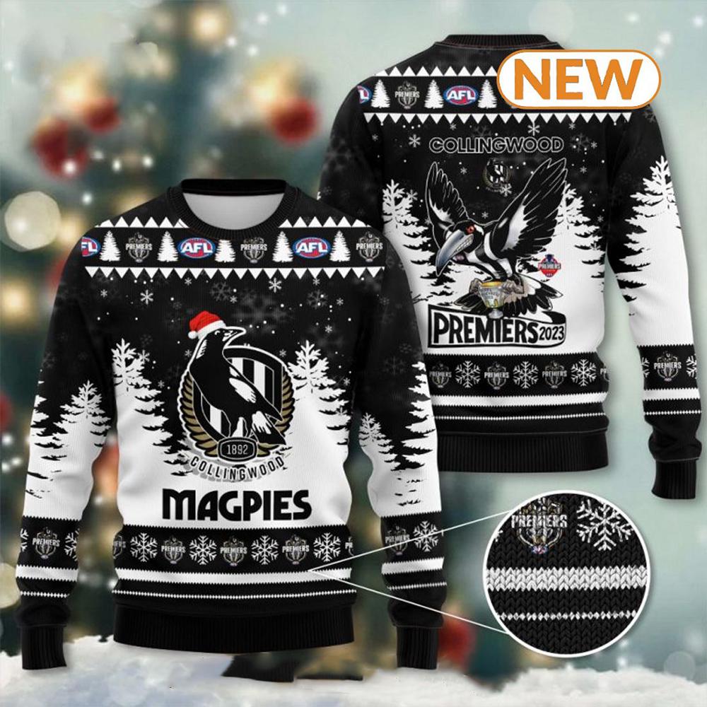 AFL Premiers Collingwood Ugly Christmas Sweater Shirt, Sweatshirt