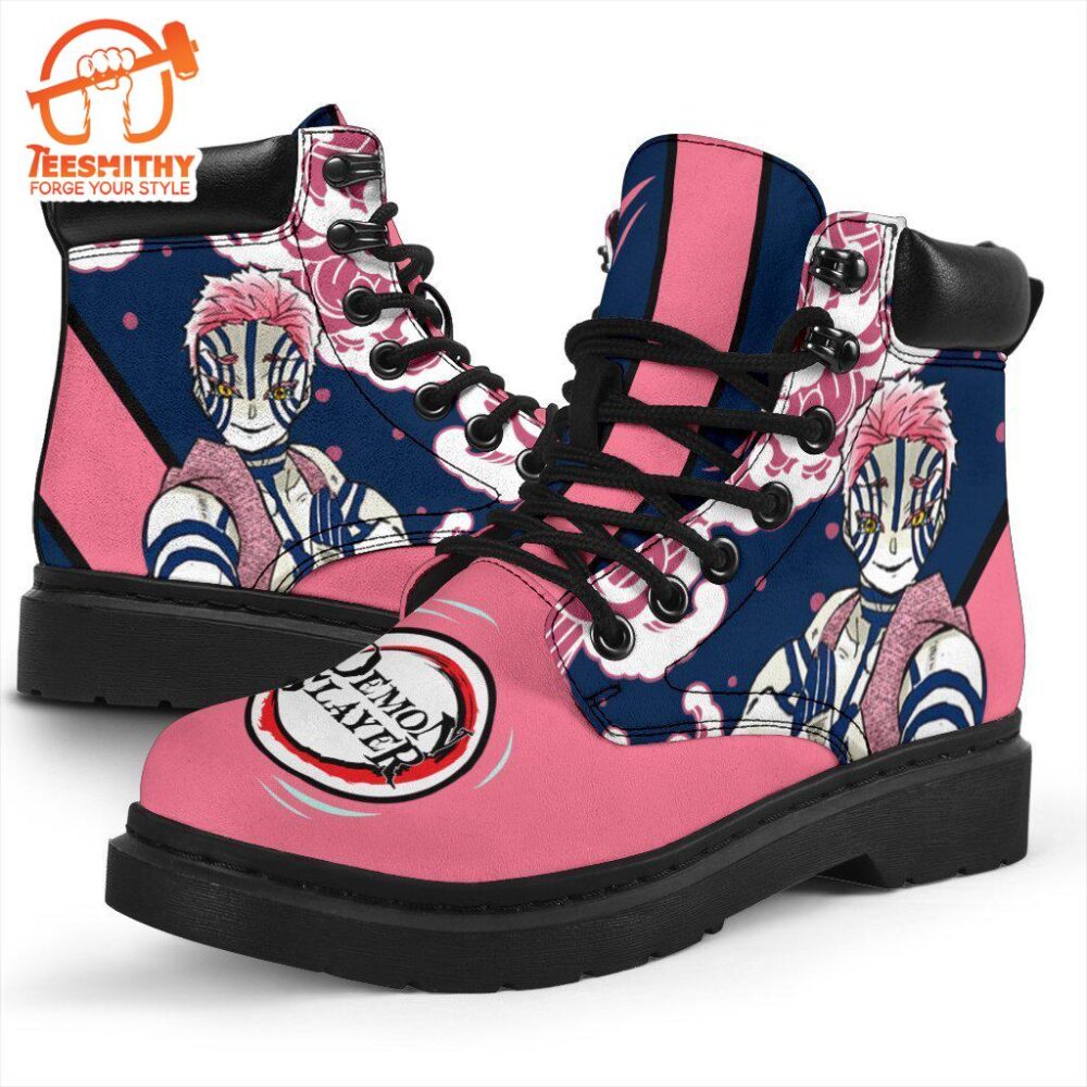 Akaza Boots Shoes Demon Slayer Anime Custom Idea