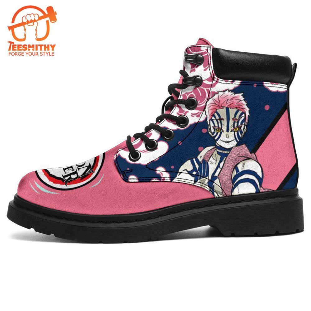 Akaza Boots Shoes Demon Slayer Anime Custom Idea