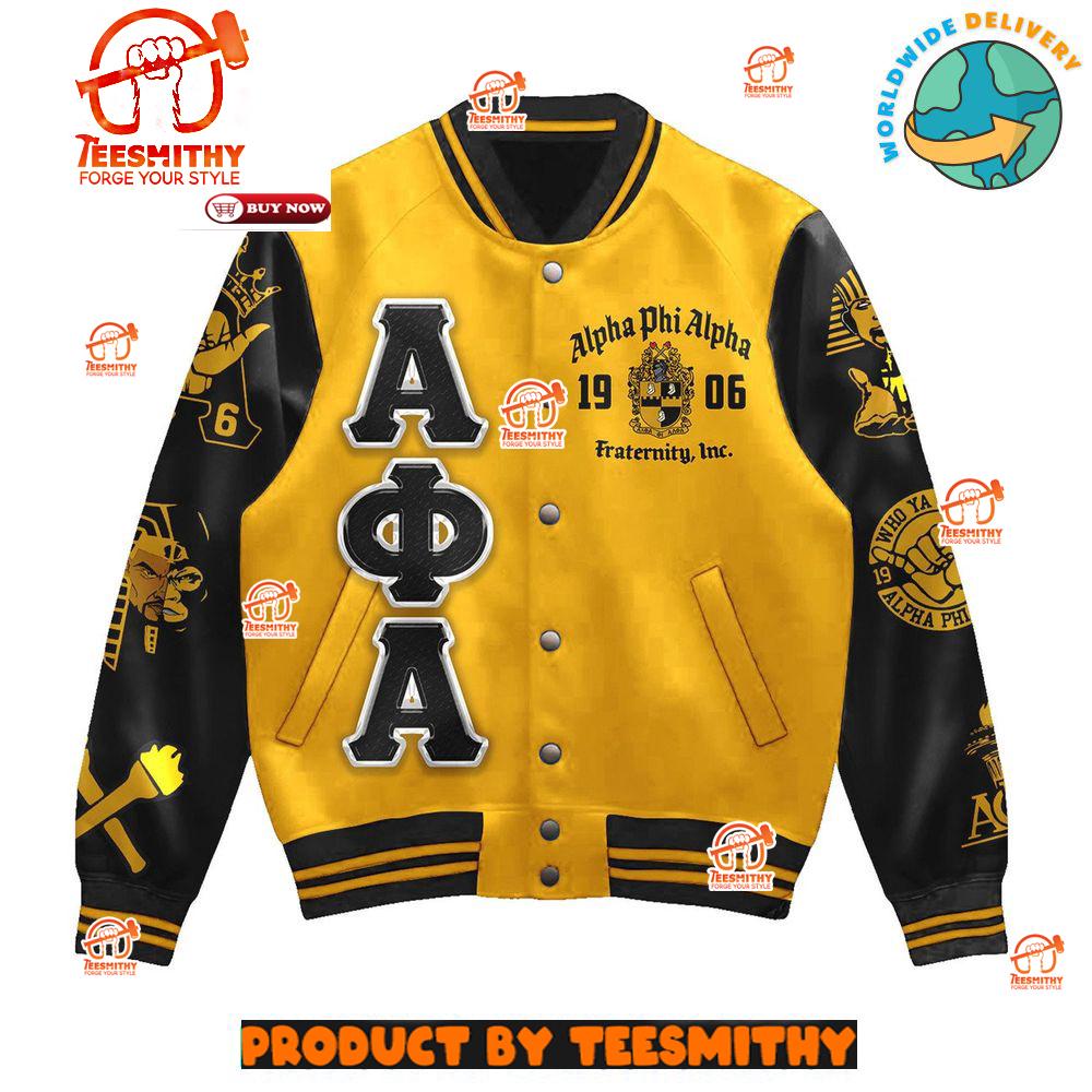 Alpha Phi Alpha 2025 Personalized Baseball Jacket