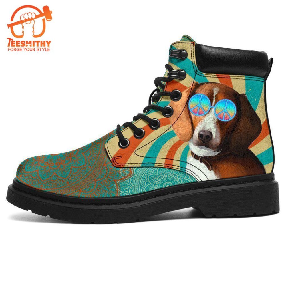 American Foxhound Dog Boots Shoes Funny Hippie Style