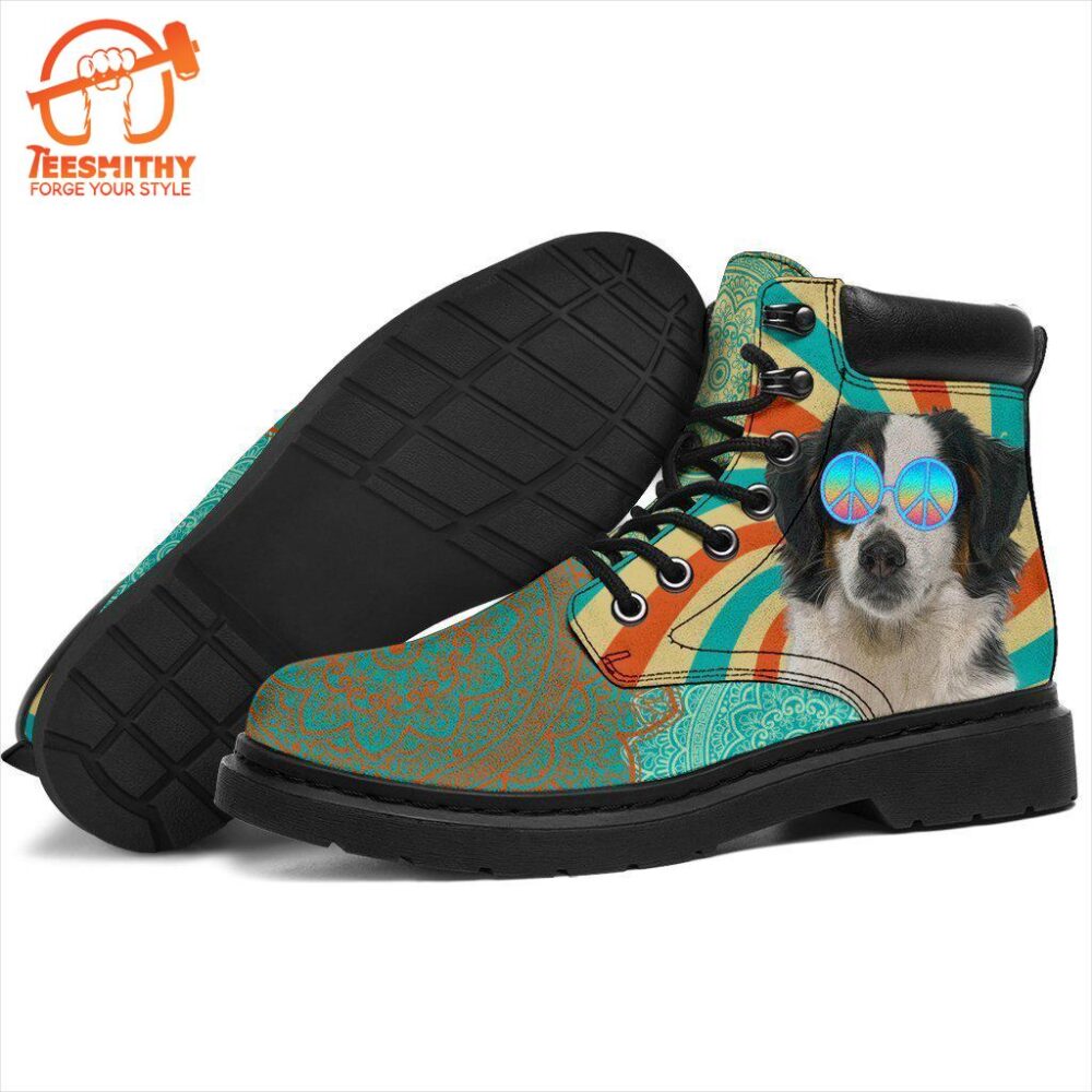 American Shepherd Dog Boots Shoes Funny Hippie Style