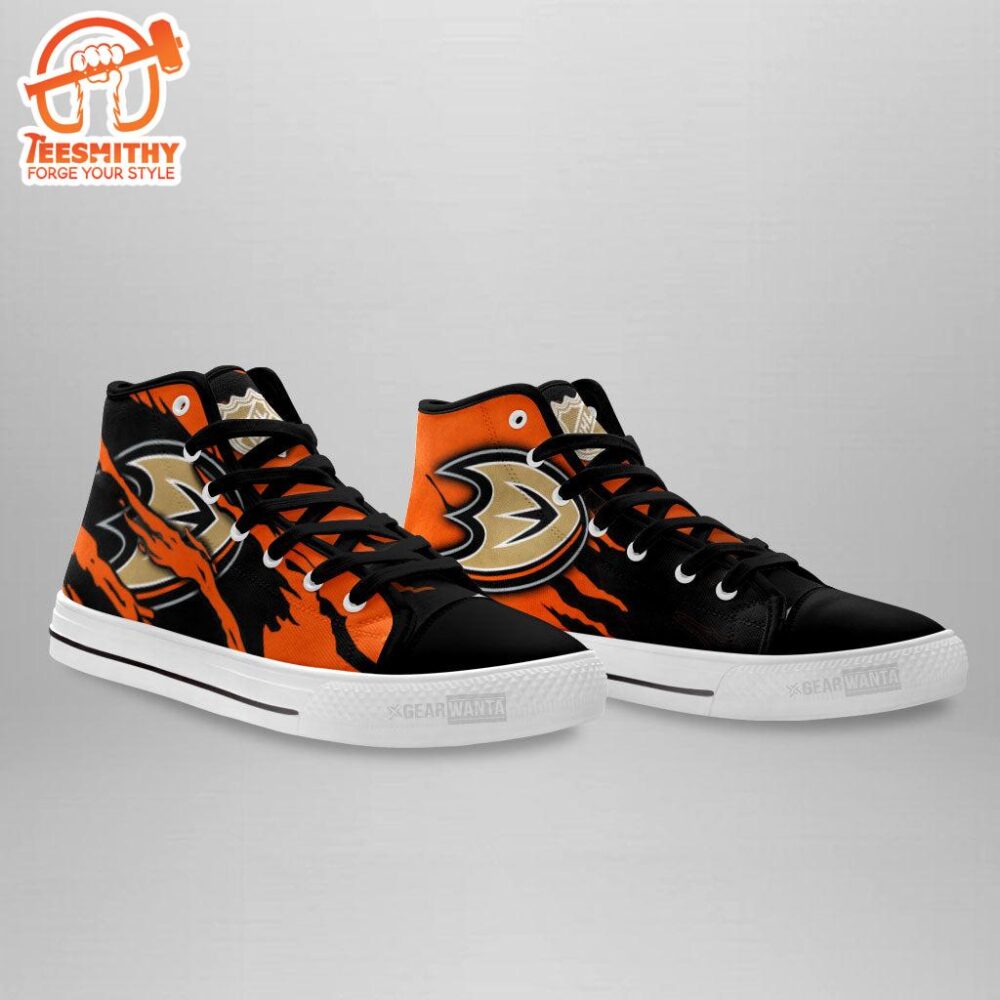 Anaheim Ducks High Top Shoes Custom For Fans