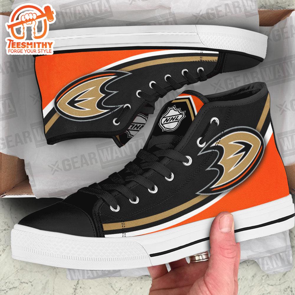 Anaheim Ducks High Top Shoes Custom Sneakers