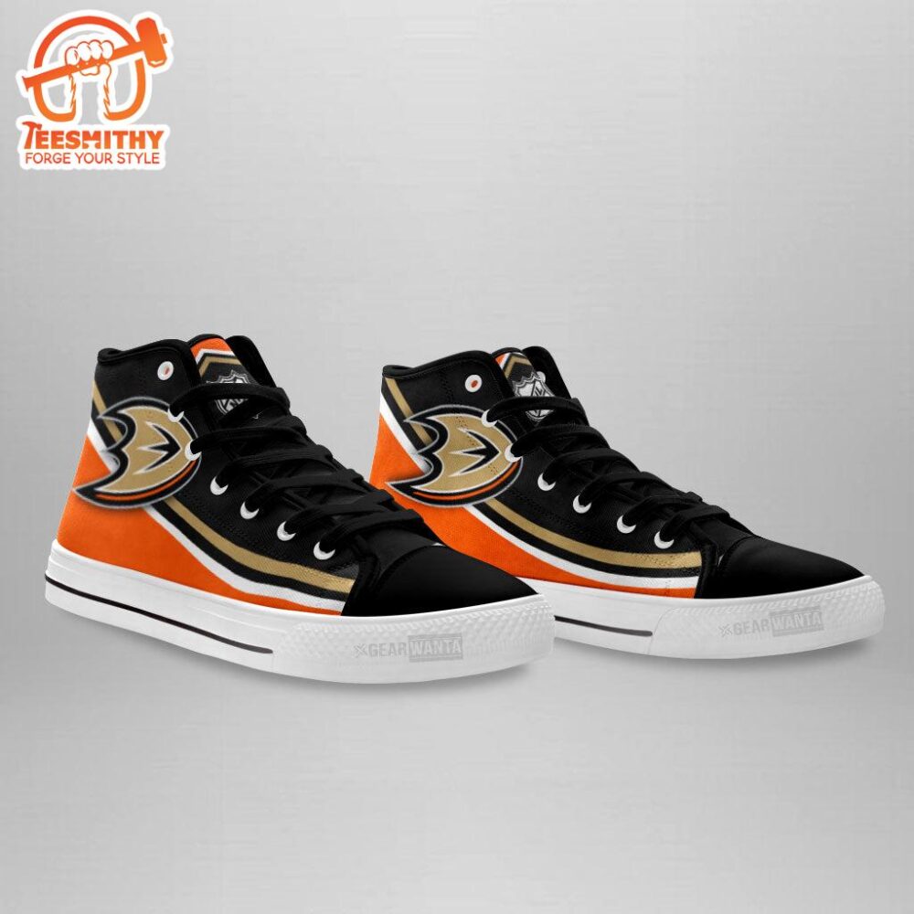 Anaheim Ducks High Top Shoes Custom Sneakers