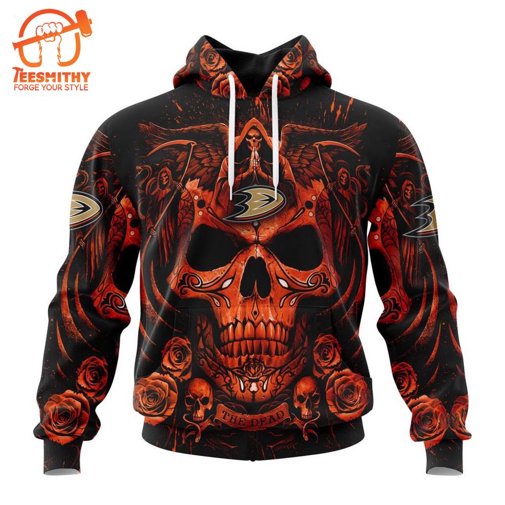 Anaheim Ducks Hoodie Special Design With Skull Art Hoodie LV KYHQZBIZ