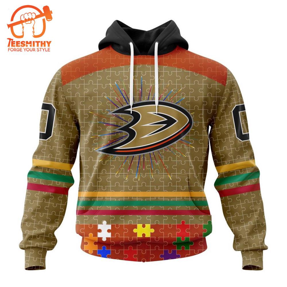 Anaheim Ducks Hoodie Specialized Design With Fearless Aganst Autism Concept Hoodie LV Y87FWS6Z