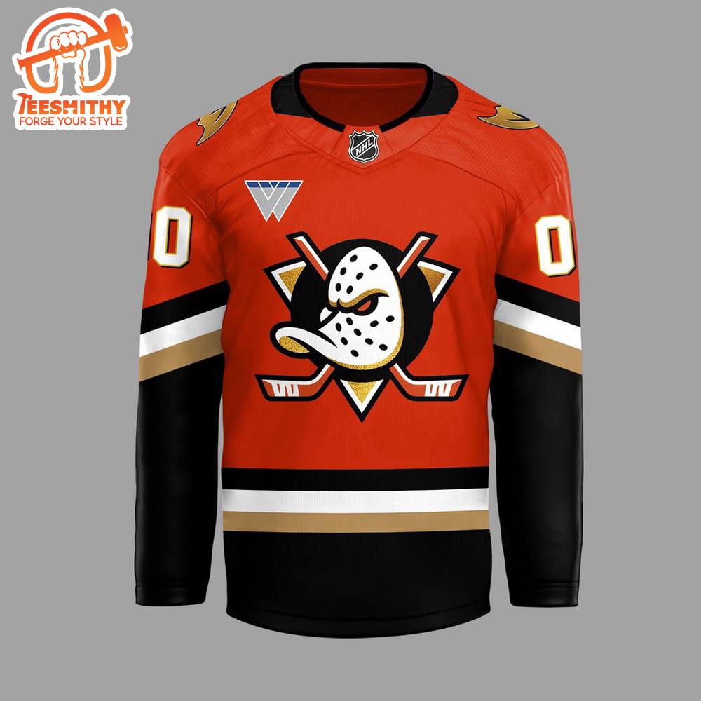 Anaheim Ducks Orange Country New Logo 2024 Hockey Jersey – Orange, Black