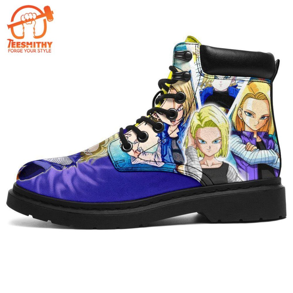 Android 18 Dragon Ball Boots Shoes Anime Custom Idea