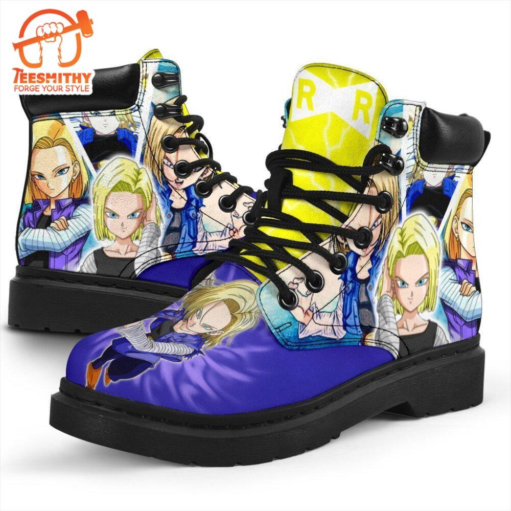 Android 18 Dragon Ball Boots Shoes Anime Custom Idea