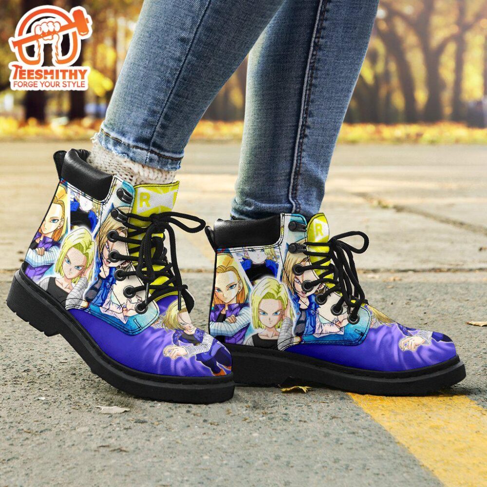 Android 18 Dragon Ball Boots Shoes Anime Custom Idea