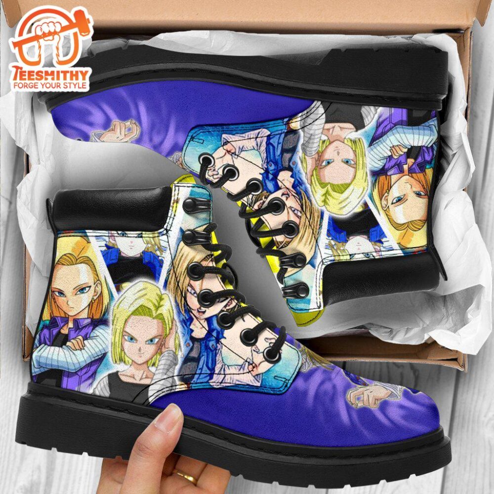 Android 18 Dragon Ball Boots Shoes Anime Custom Idea