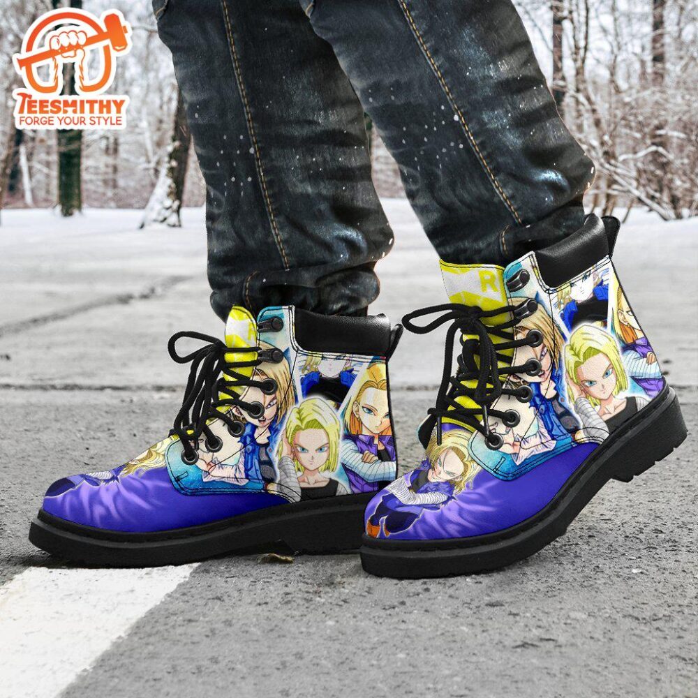 Android 18 Dragon Ball Boots Shoes Anime Custom Idea