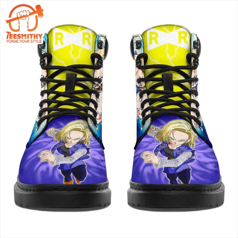 Android 18 Dragon Ball Boots Shoes Anime Custom Idea