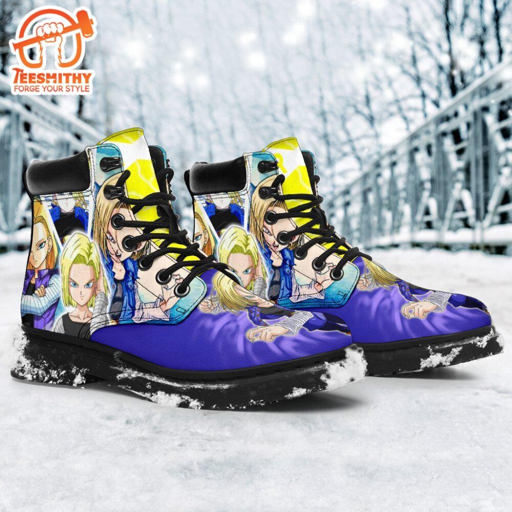 Android 18 Dragon Ball Boots Shoes Anime Custom Idea