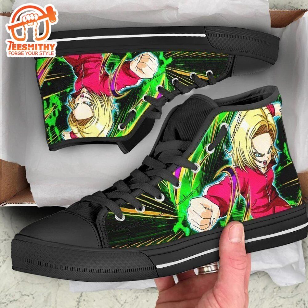 Android 18 High Top Shoes Dragon Ball Custom