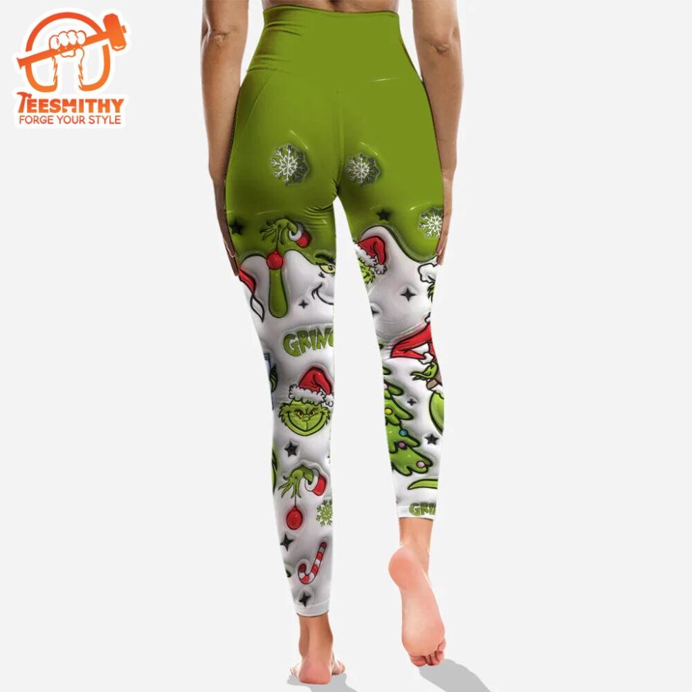 Any Name – Personalized Grinch Hoodie and Leggings