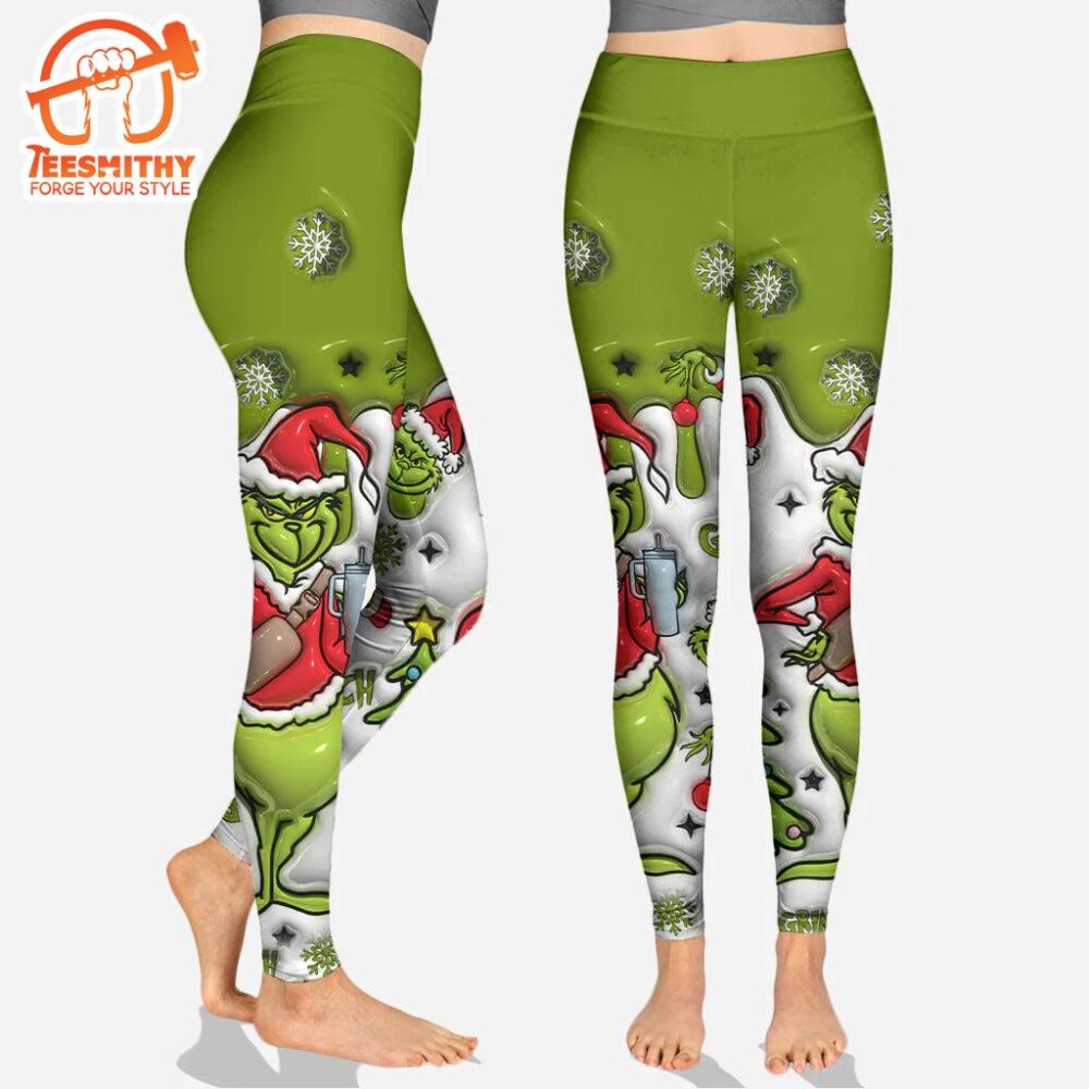 Any Name – Personalized Grinch Hoodie and Leggings