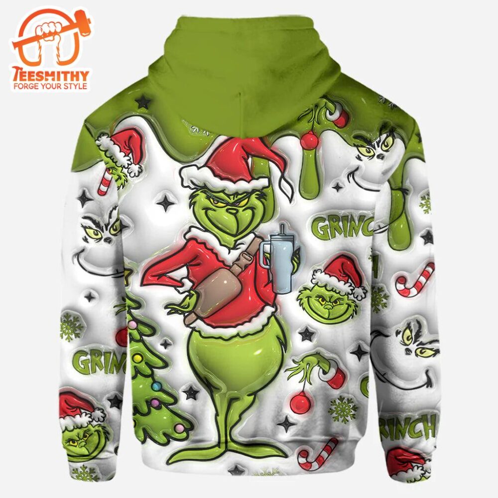 Any Name – Personalized Grinch Hoodie and Leggings