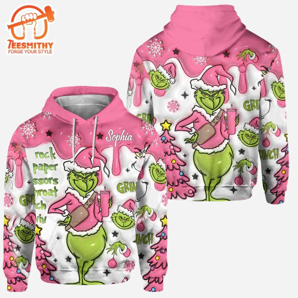 Any Name – Personalized Grinch Movie Hoodie and Leggings