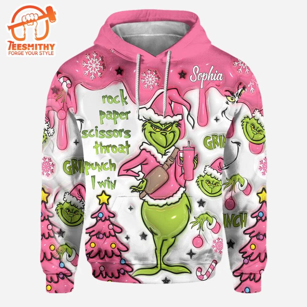 Any Name – Personalized Grinch Movie Hoodie and Leggings