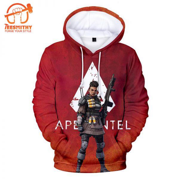 Apex Legends – Apex Legends Game Series Bangalore Soldier Red All Over Printed Hoodie