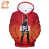 Apex Legends – Apex Legends Game Series Hero Wraith Red All Over Printed Hoodie