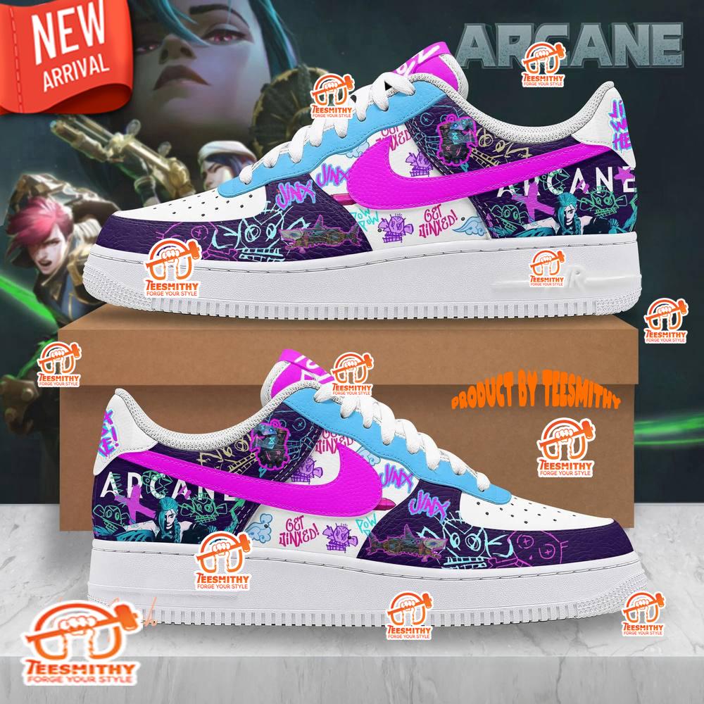 Arcane Special Jinx Pow Pow Limited Edition Air Force 1 Shoes